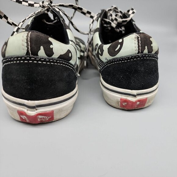 VANS Old Skool ALIEN Ghost Shoes Mens 5 Women’s 6.5 Black/White GLOW IN THE DARK - Picture 4 of 7
